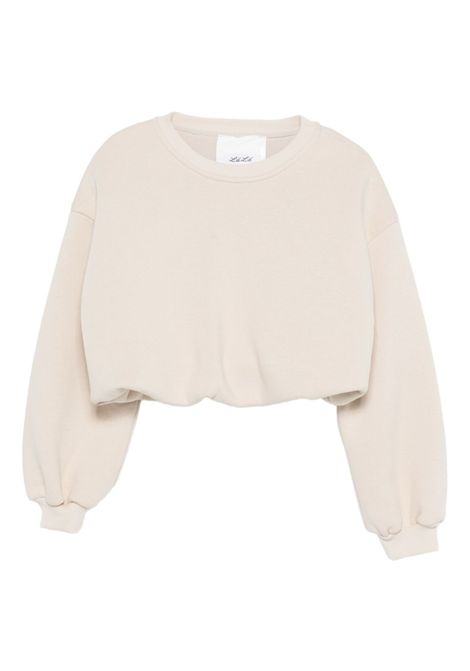 Felpa crop Lù-Lù BY MISS GRANT | LL3949BEIGE